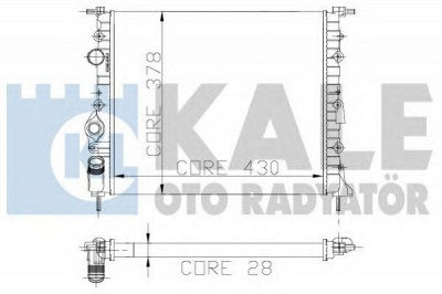 KALE OTO RADYATOR 109300 -  Радиатор, охлаждение двигателя